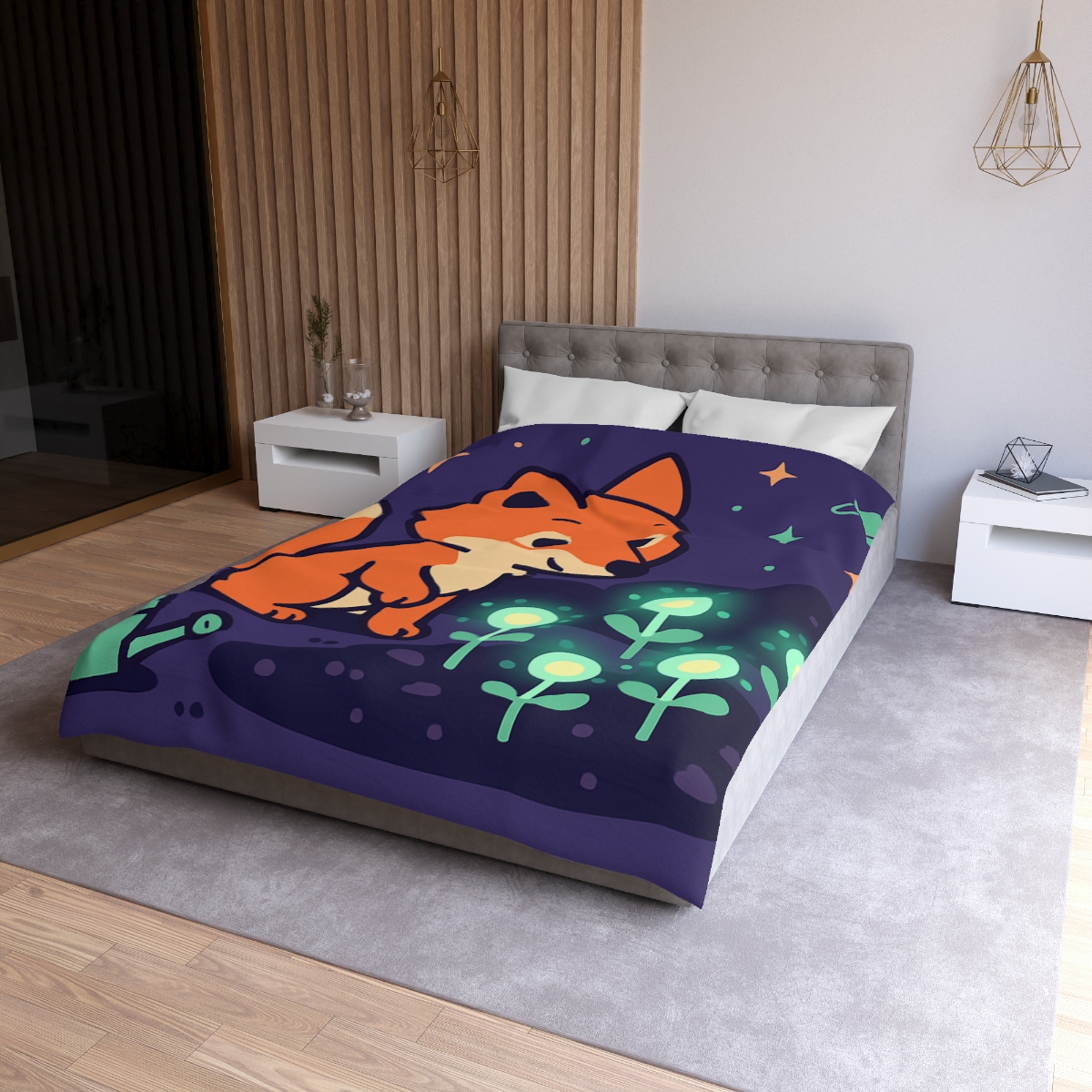 Galaxy Garden Fox warm winter duvets