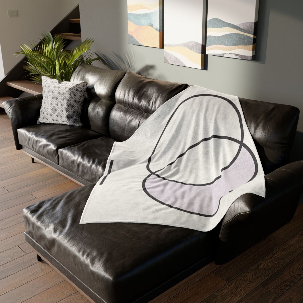 Quiet Eclipse Pairing personalized cozy blankets