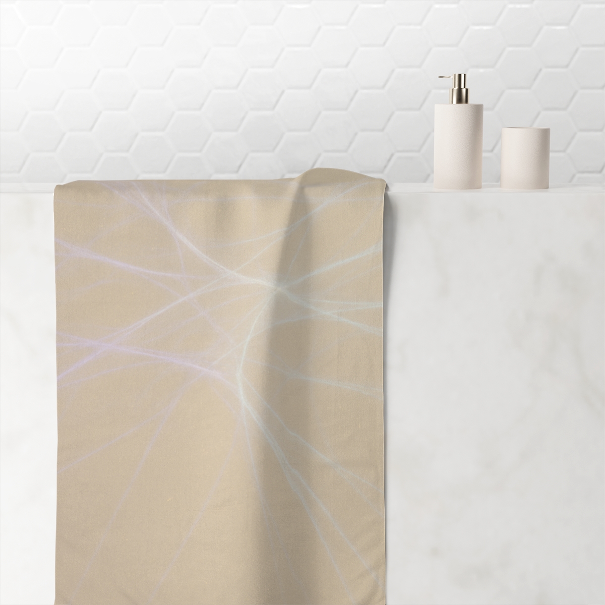 Cosmic Web Filament designer printed towels