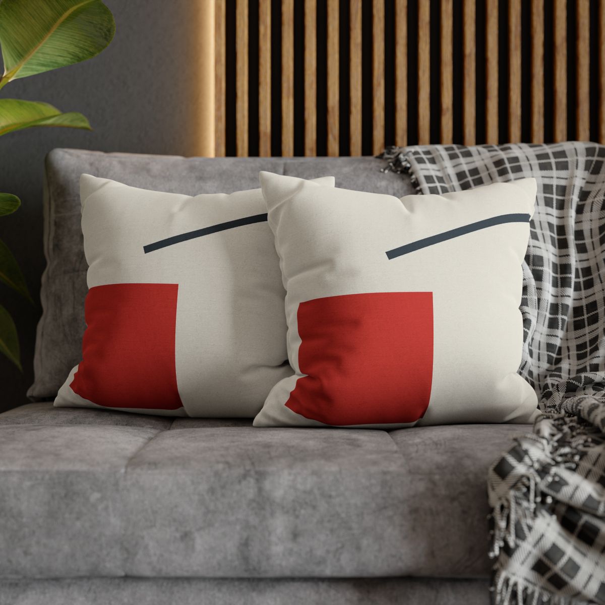Diagonal Square And Bar Balance trendy patterned pillow cases