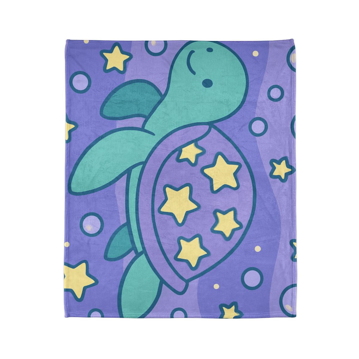 Nebula Ocean Turtle designer printed blankets