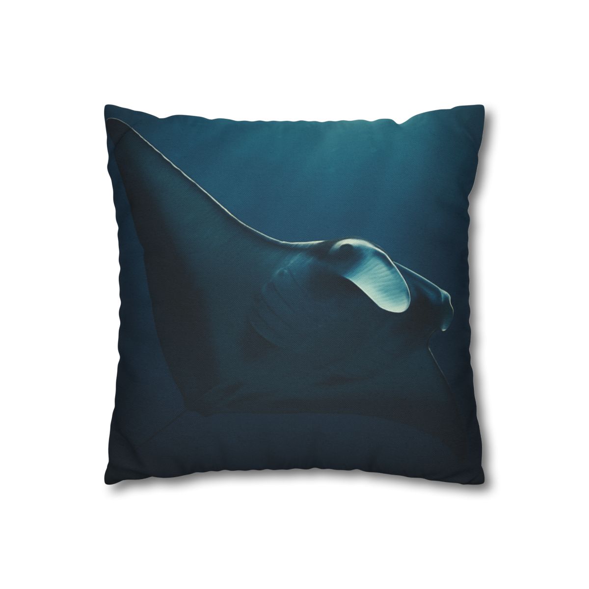 Starlit Glide Manta Ray stylish decorative pillowcases