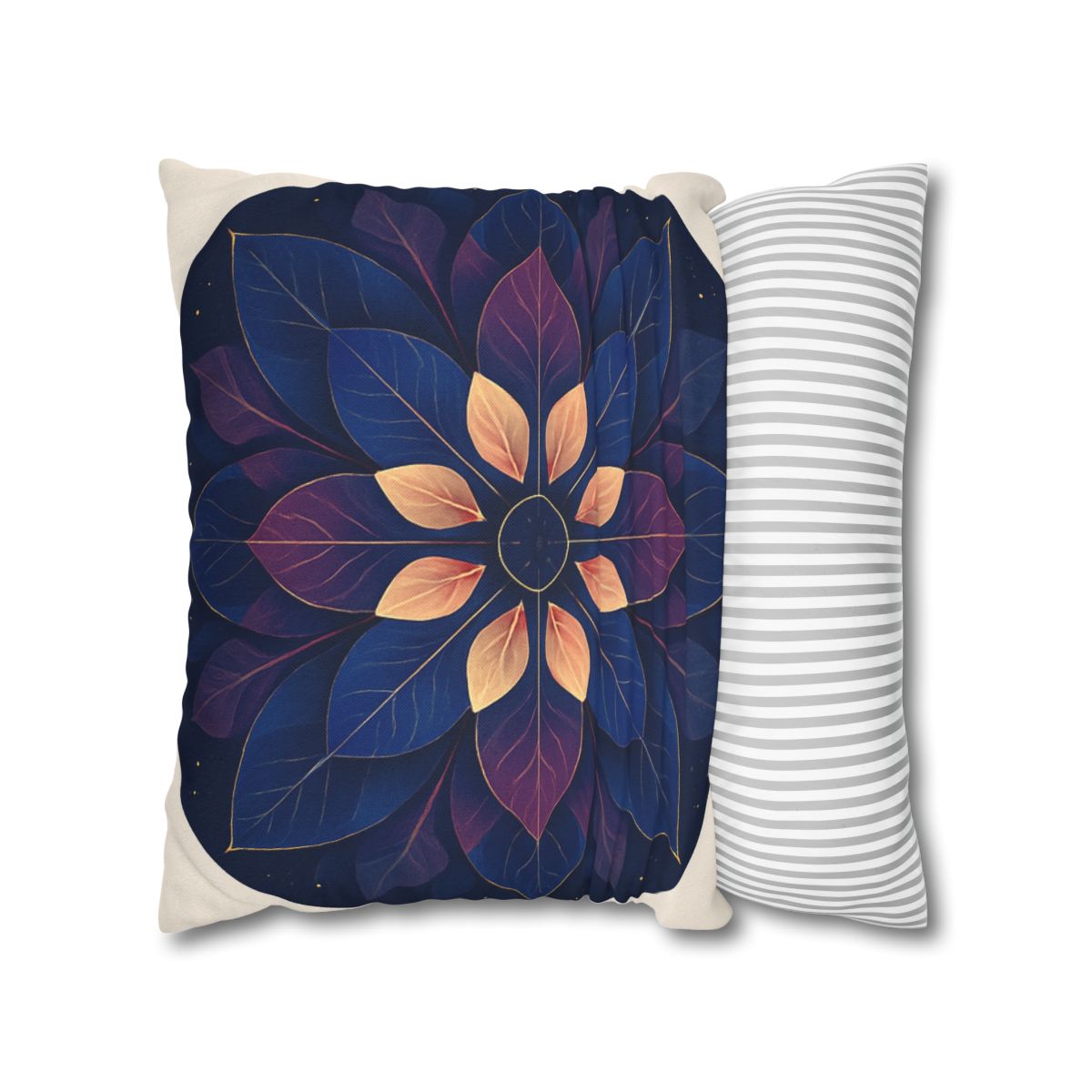 Petal Prism Mandala custom pillow cases
