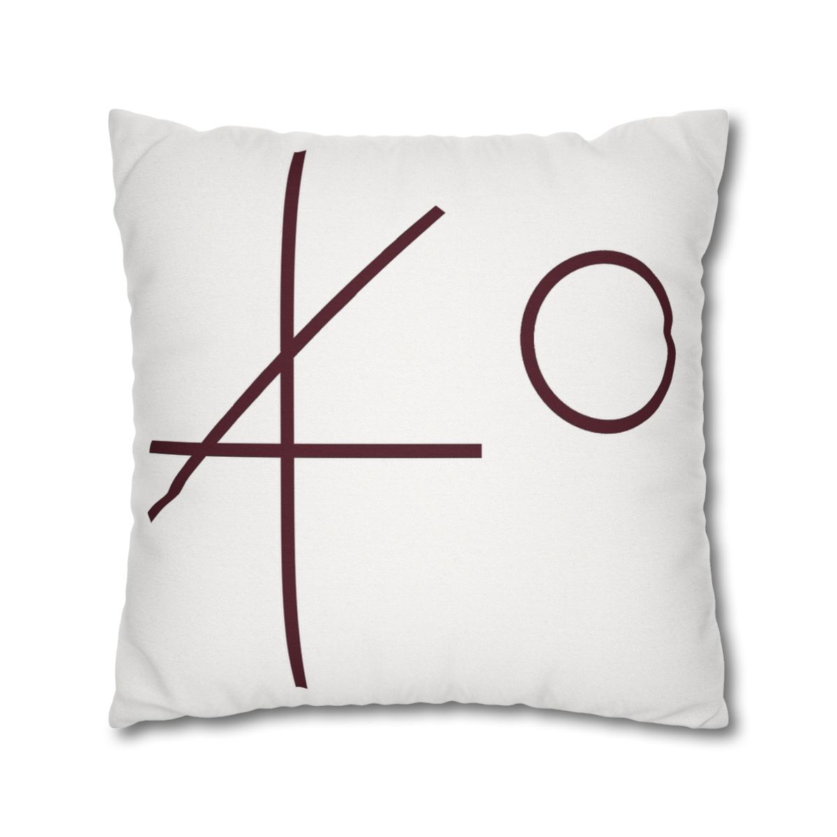 Intersecting Bar Triad With Open Circle unique gift pillow cases