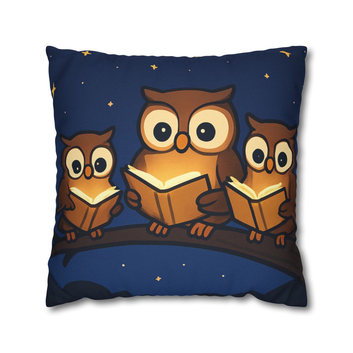 Moonlight Library Of Owls unique gift pillow cases