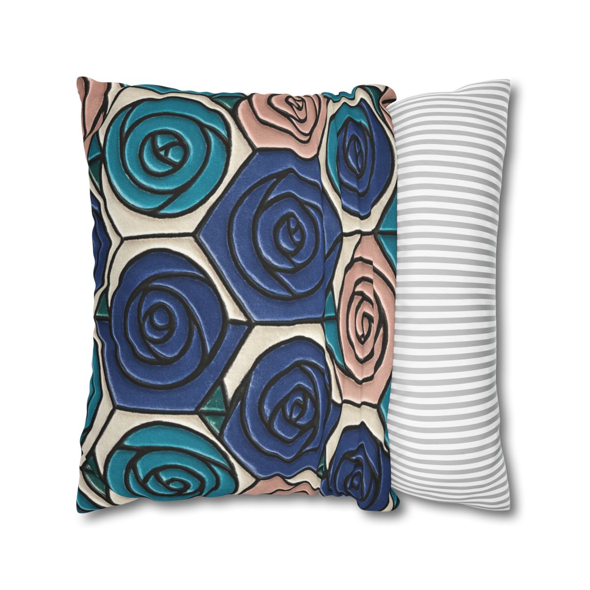 Bud Spiral Mosaic Tiles stylish decorative pillowcases