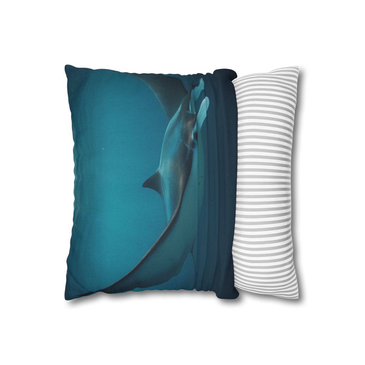 Cosmic Glide Manta Ray personalized pillow covers