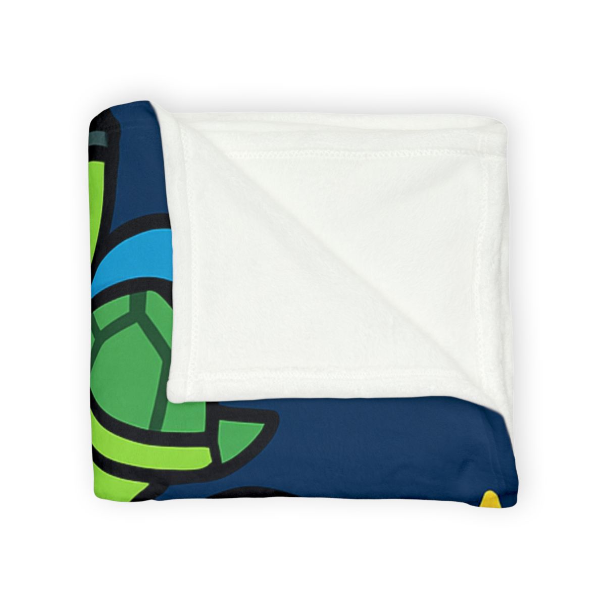 Rocket Riding Turtle To The Moon designer printed blankets