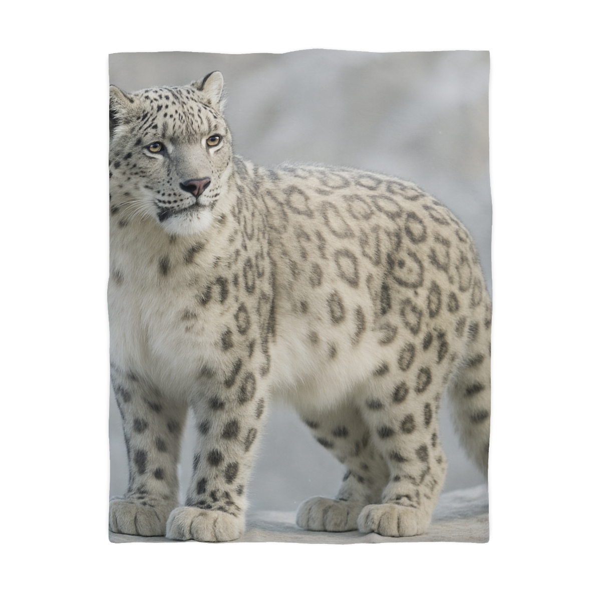 Snow Drift Hunter Snow Leopard soft comforter duvets