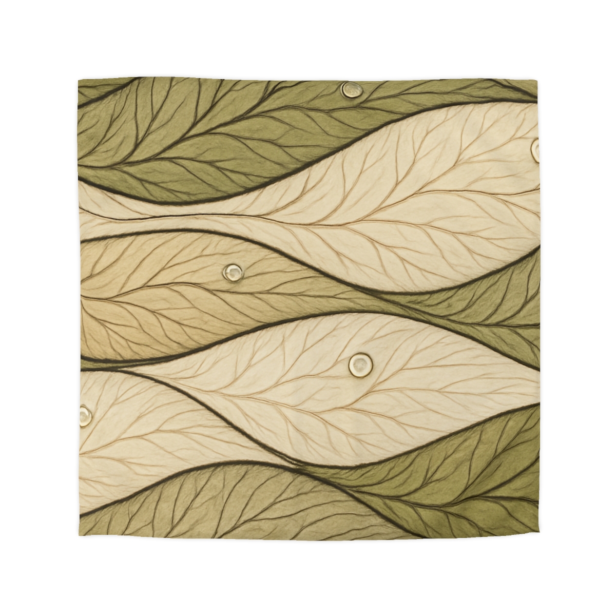 Leaf Vein Topography Waves trendy bedroom duvets