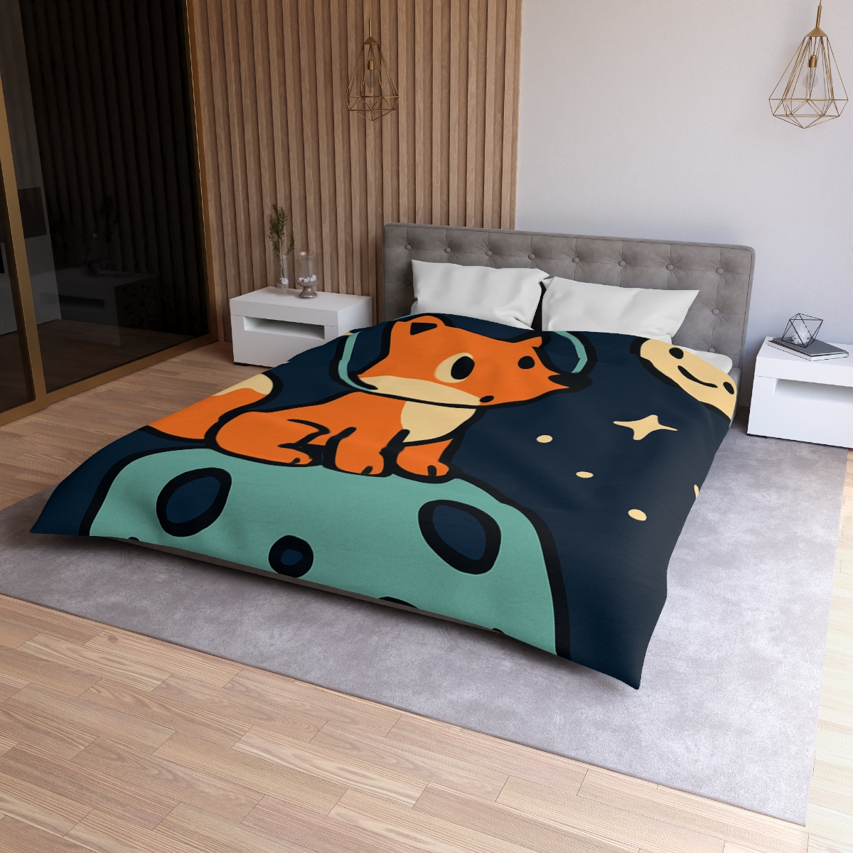Starlight Explorer Fox soft comforter duvets