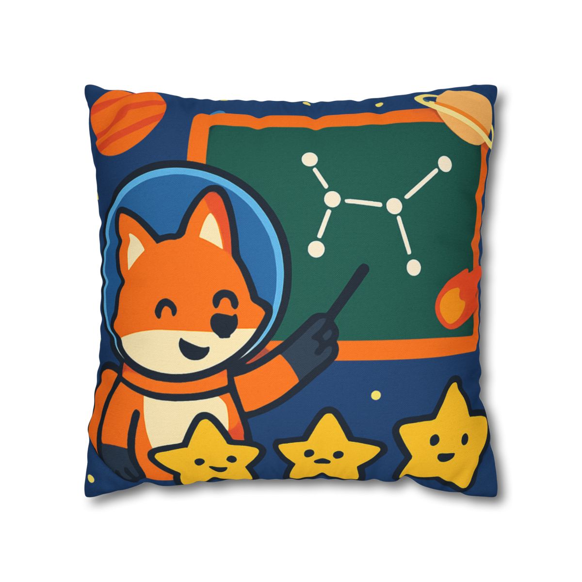 Comet Classroom Space Fox stylish decorative pillowcases