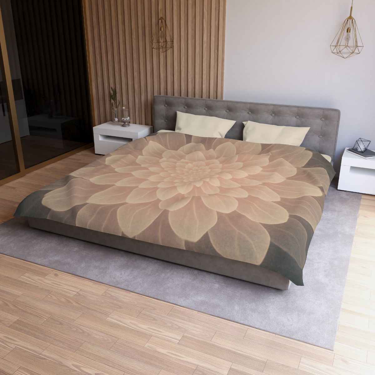 Petal Halo Fractals warm winter duvets