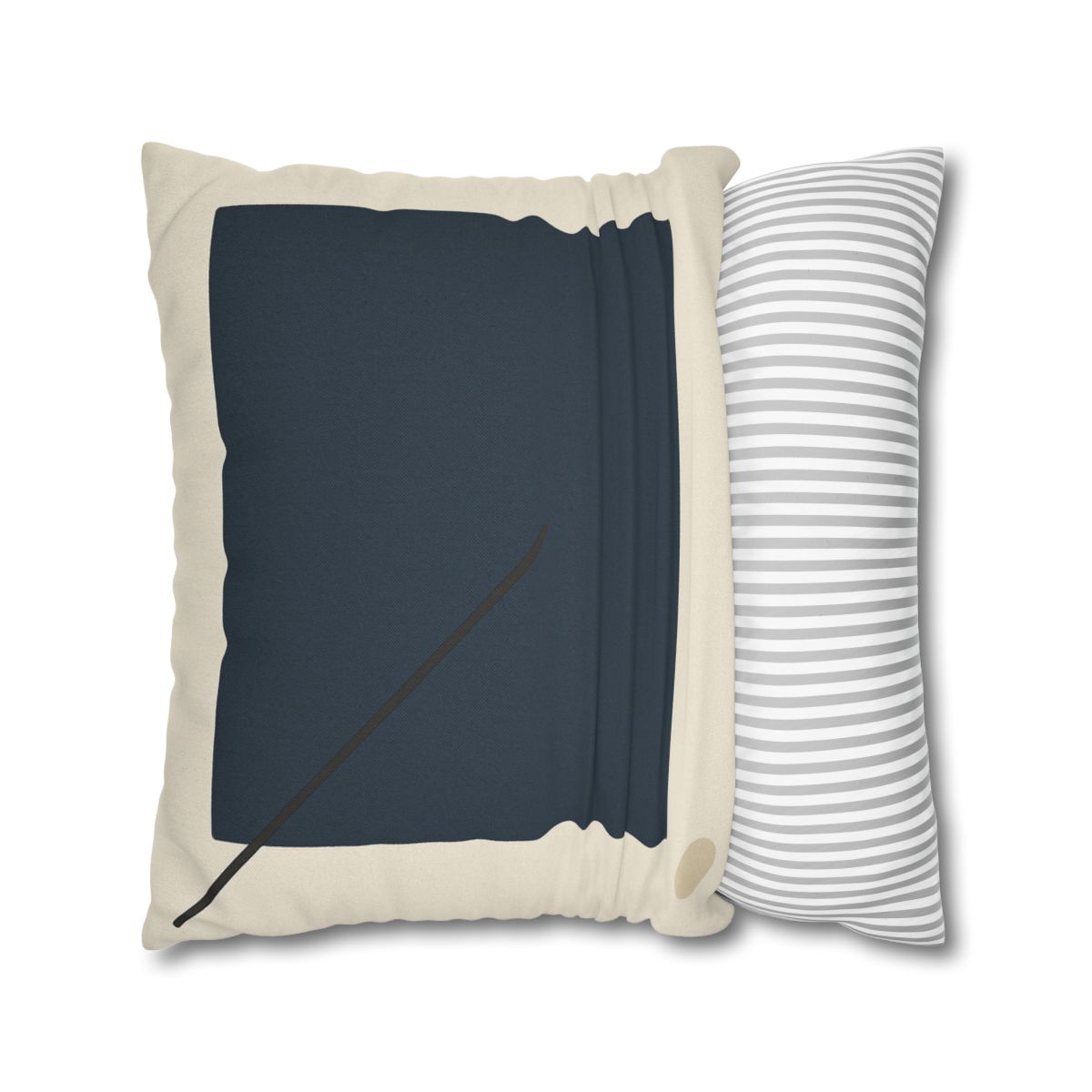 Diagonal Line And Square Balance soft cotton pillow cases