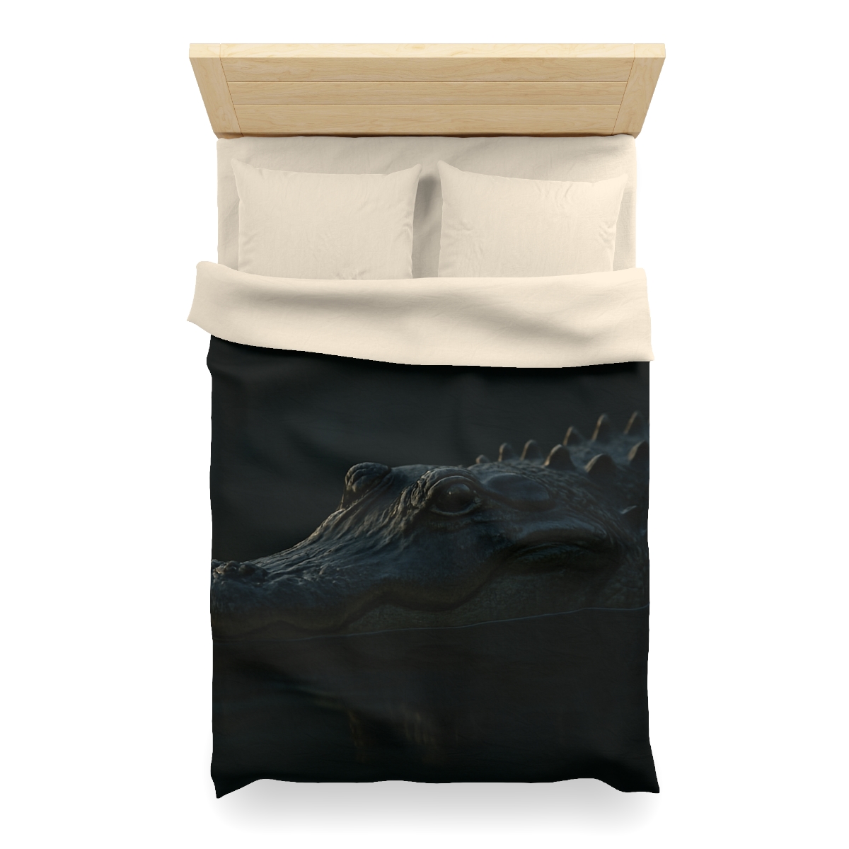 Moonlit Stillness American Alligator warm winter duvets