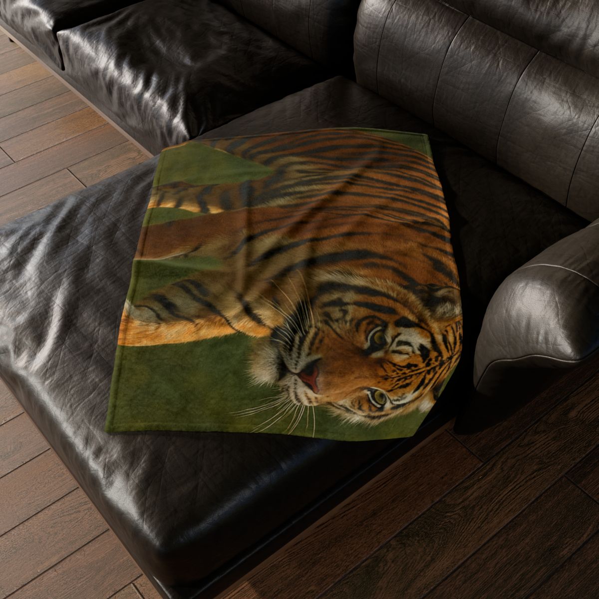 Forest Stalker Bengal Tiger soft fleece blankets
