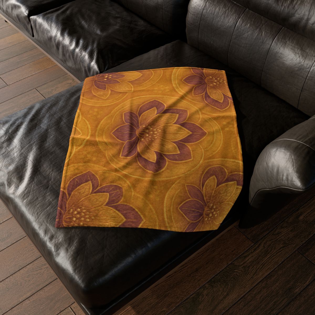 Auric Blossom Halo trendy patterned blankets
