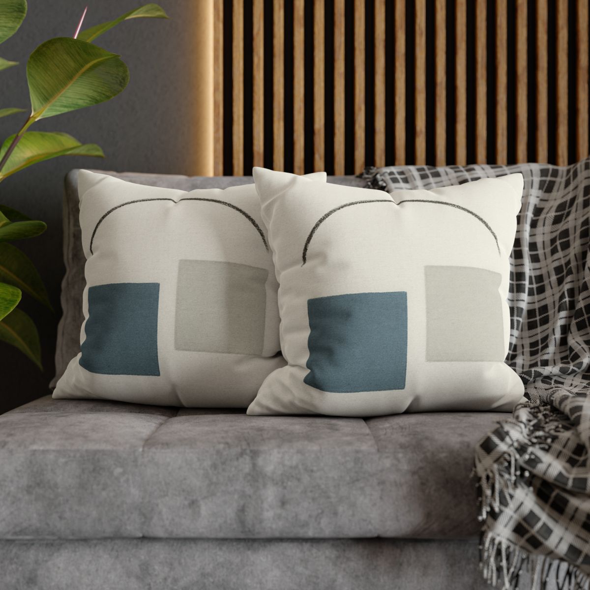 Low Arc Over Offset Squares stylish decorative pillowcases
