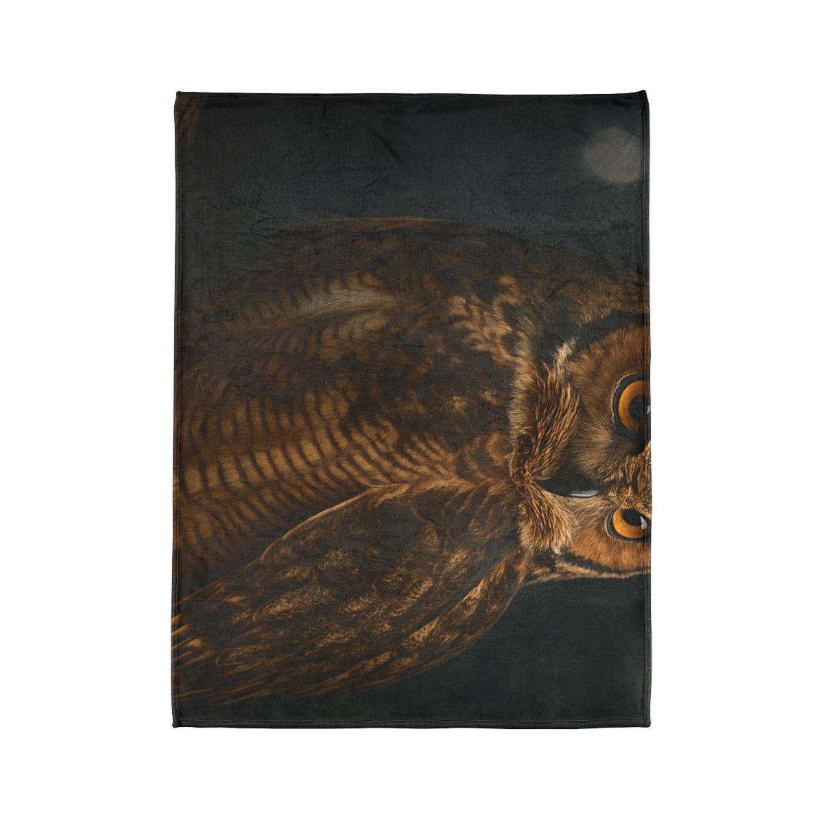 Starlit Perch Great Horned Owl warm winter blankets