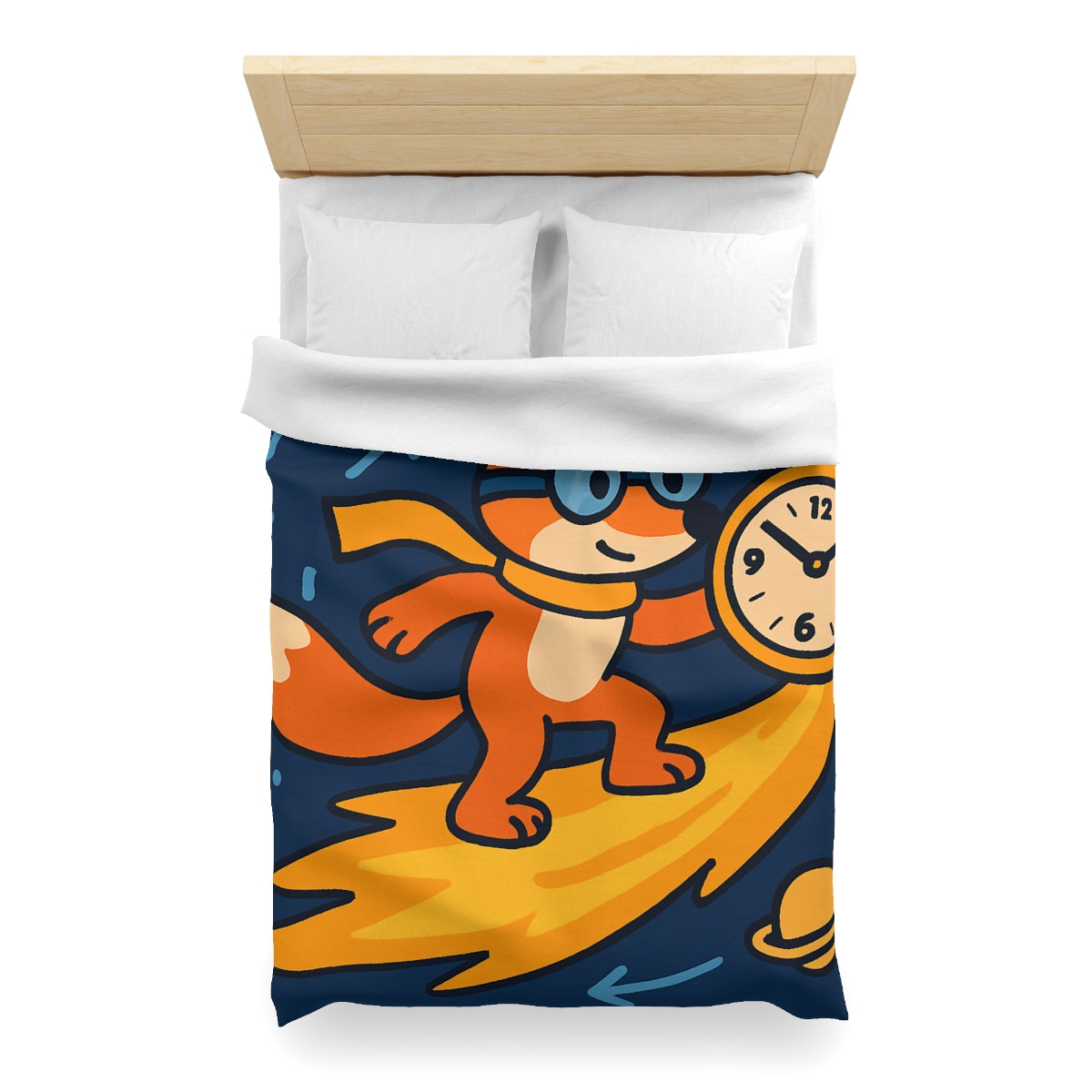 Time Traveling Comet Fox stylish duvet covers