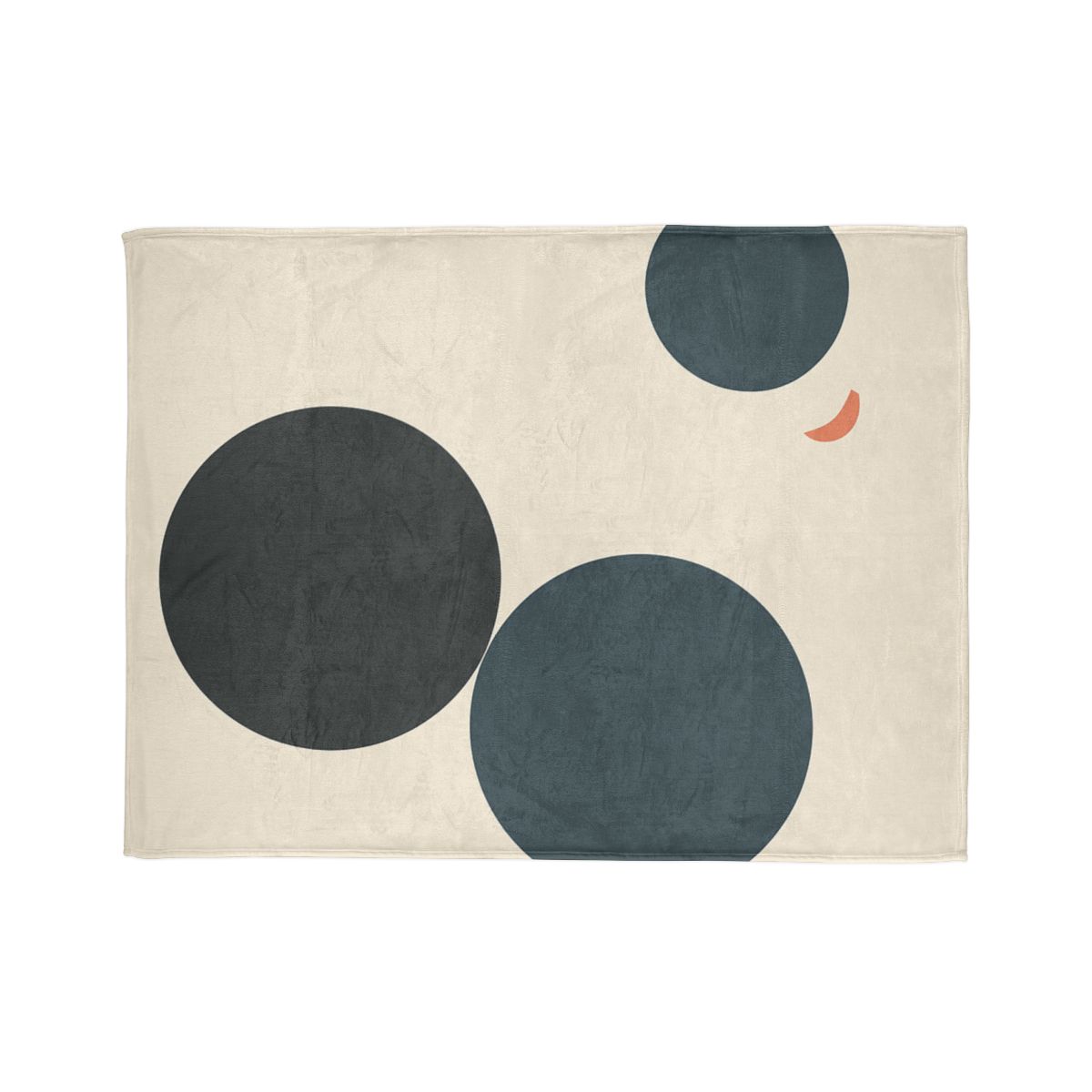Three Circles With Shared Edge designer printed blankets