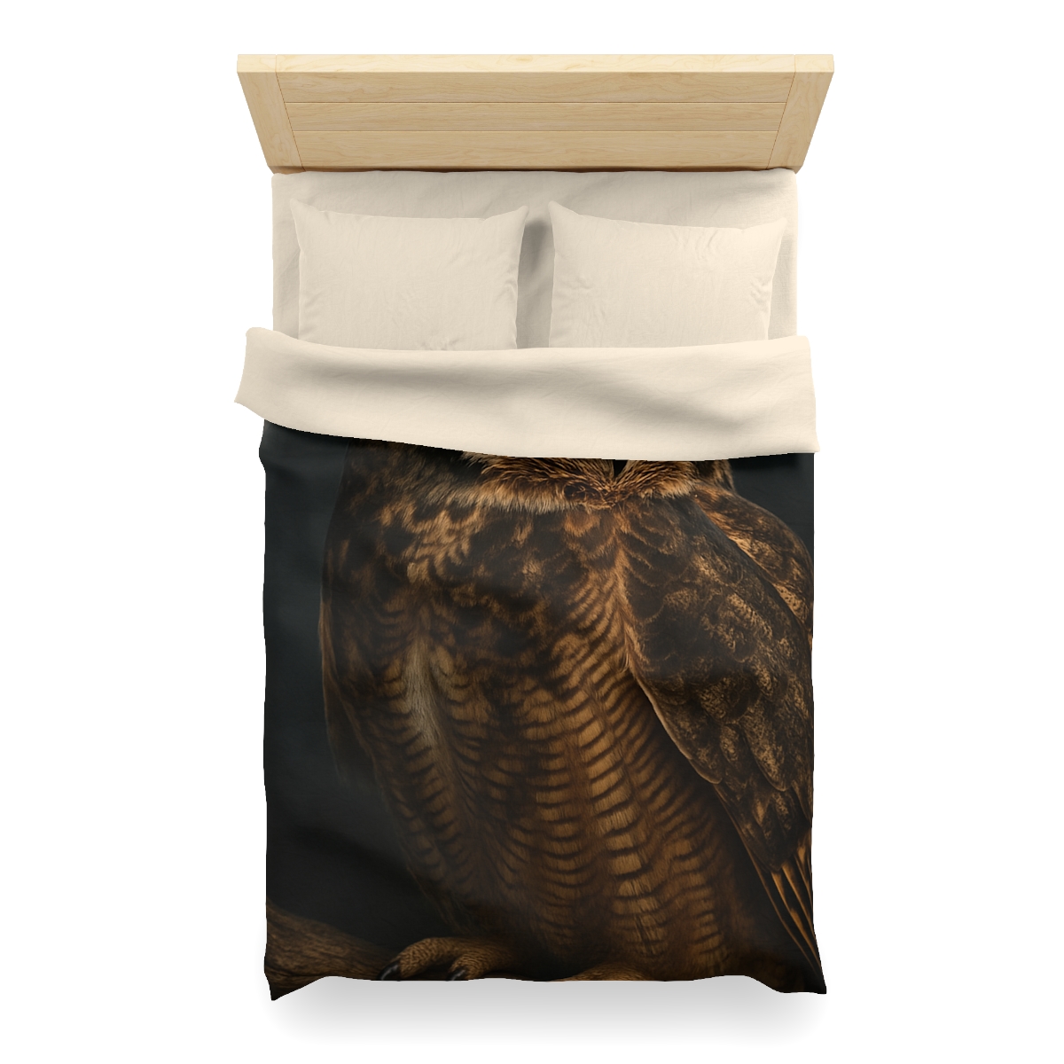 Starlit Perch Great Horned Owl trendy bedroom duvets