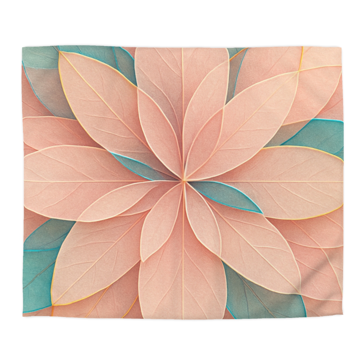 Petal Prism Overlap designer printed duvets