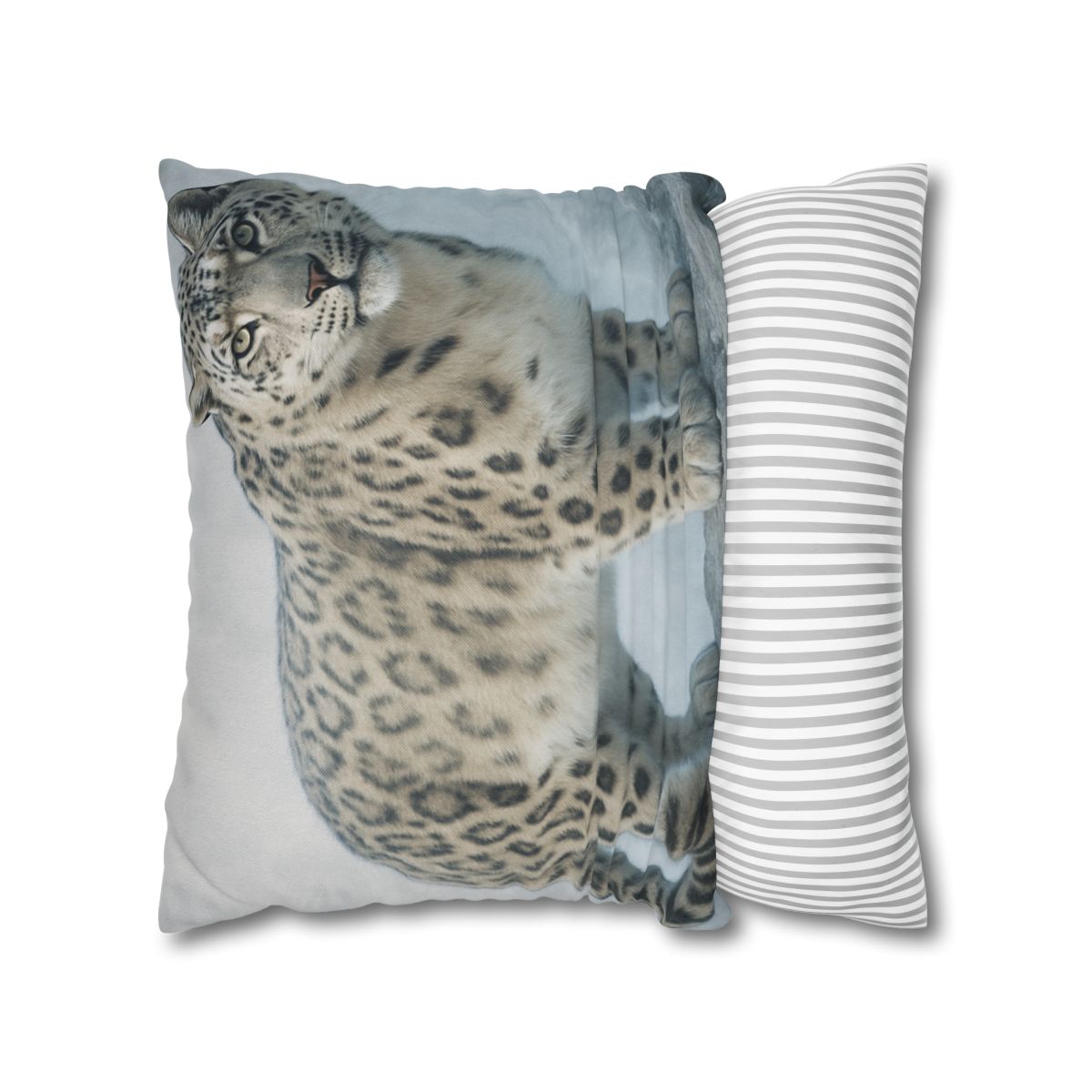 Frost Summit Snow Leopard soft cotton pillow cases