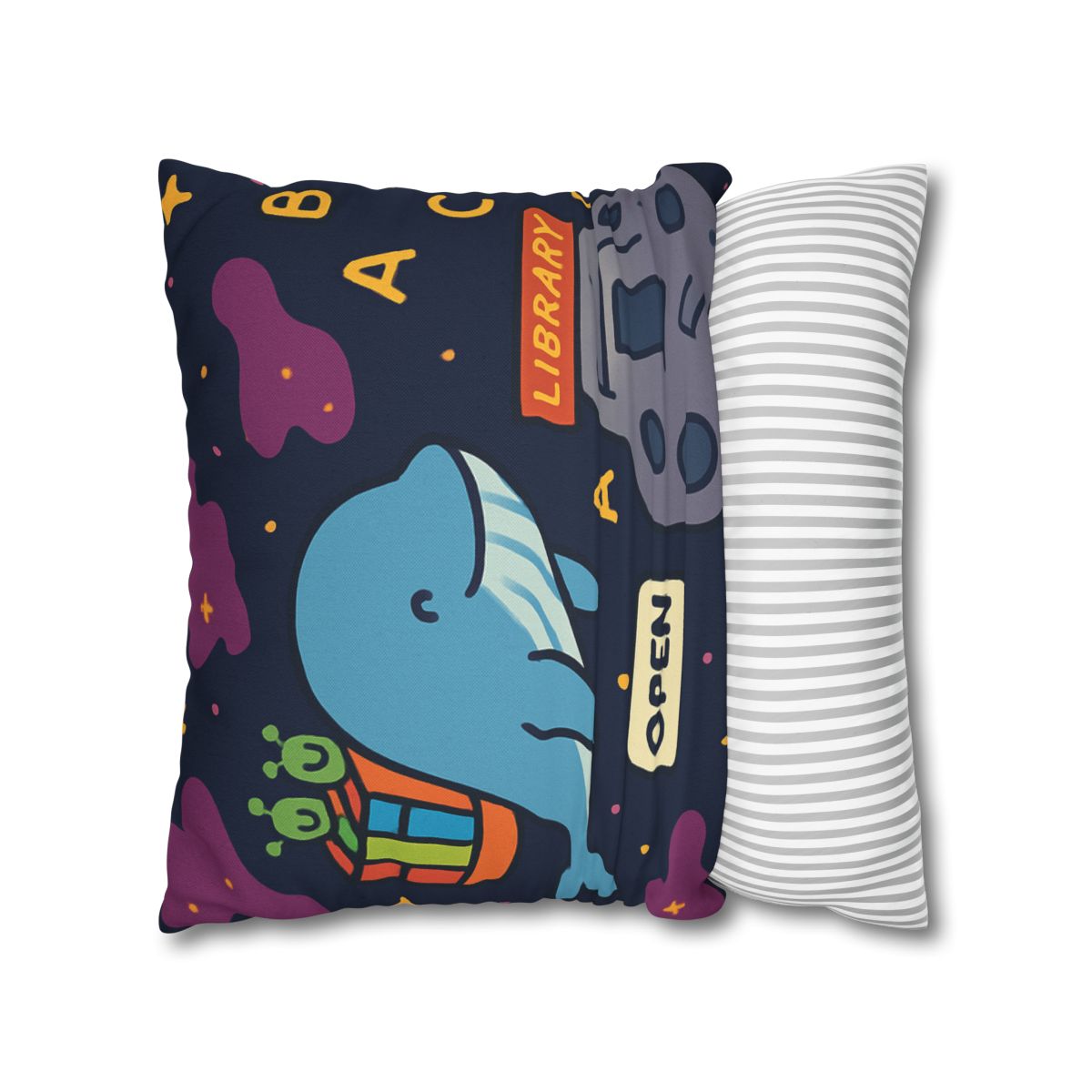 Nebula Library Whale soft cotton pillow cases