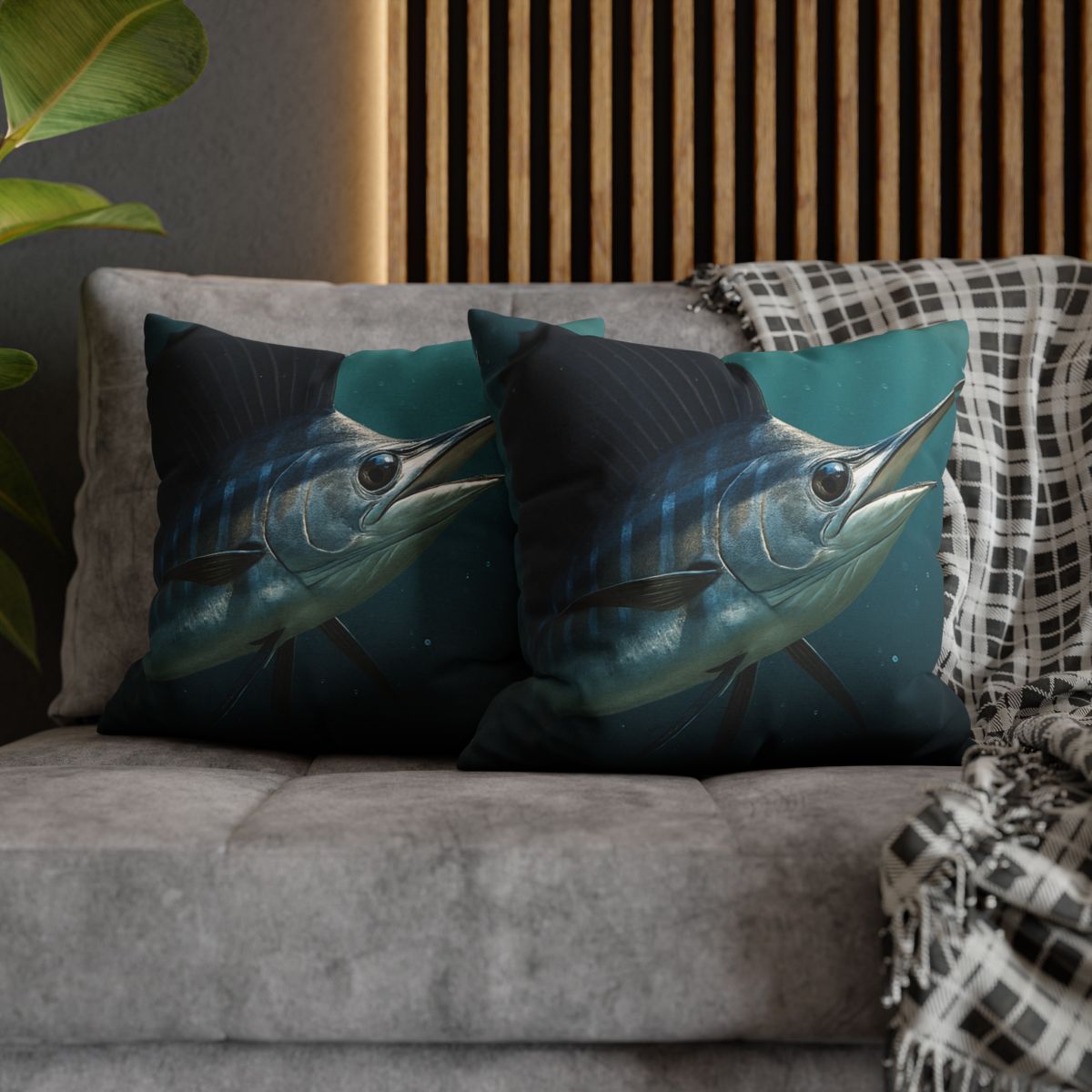 Nebula Flash Sailfish designer print pillow cases