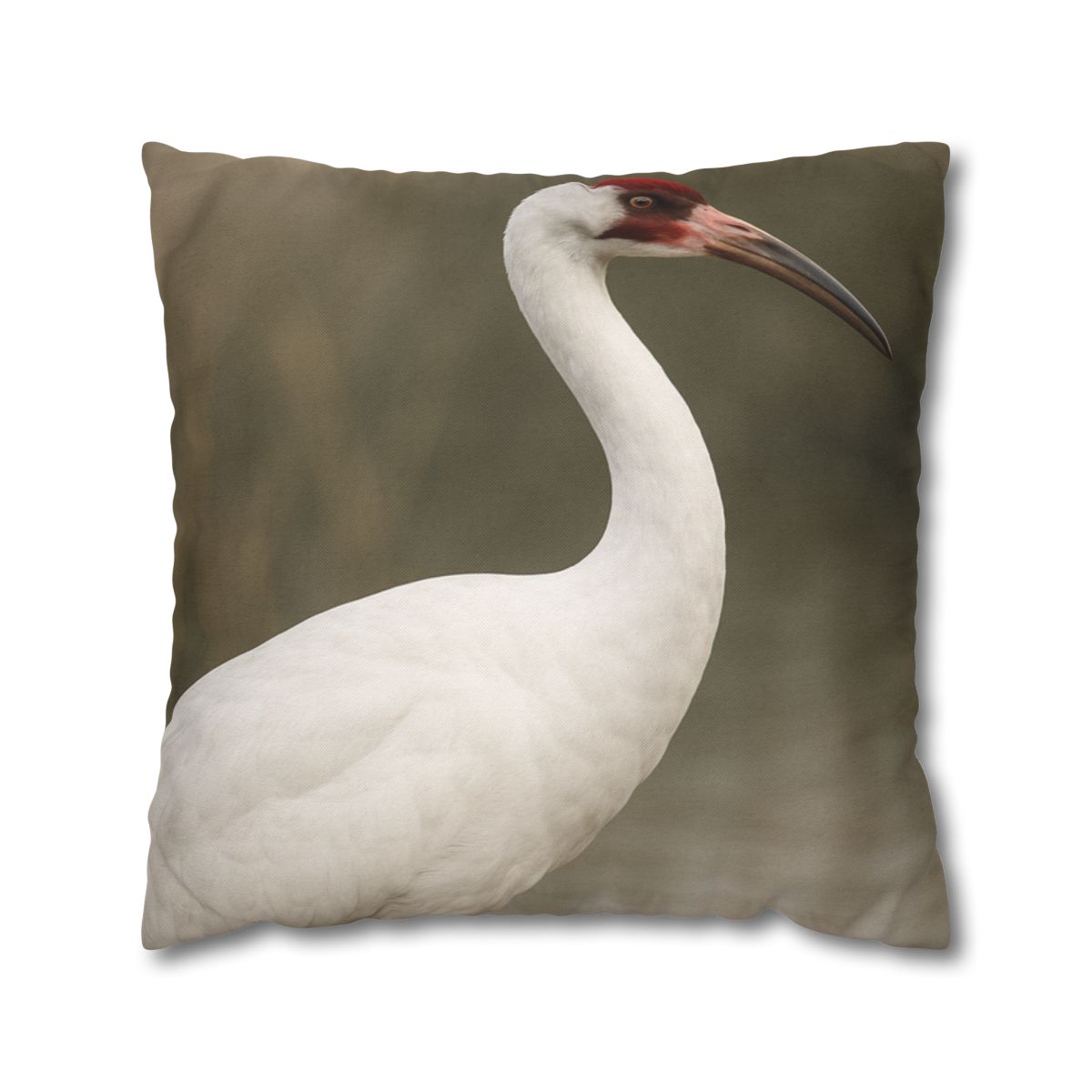 Silver Poise Whooping Crane comfortable bedding pillow covers
