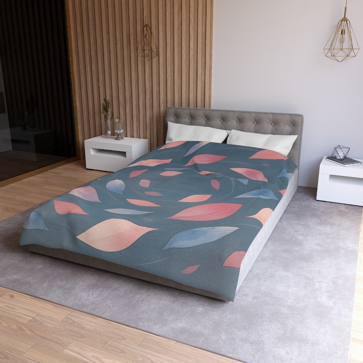 Orbiting Blossom Fragments unique patterned duvets