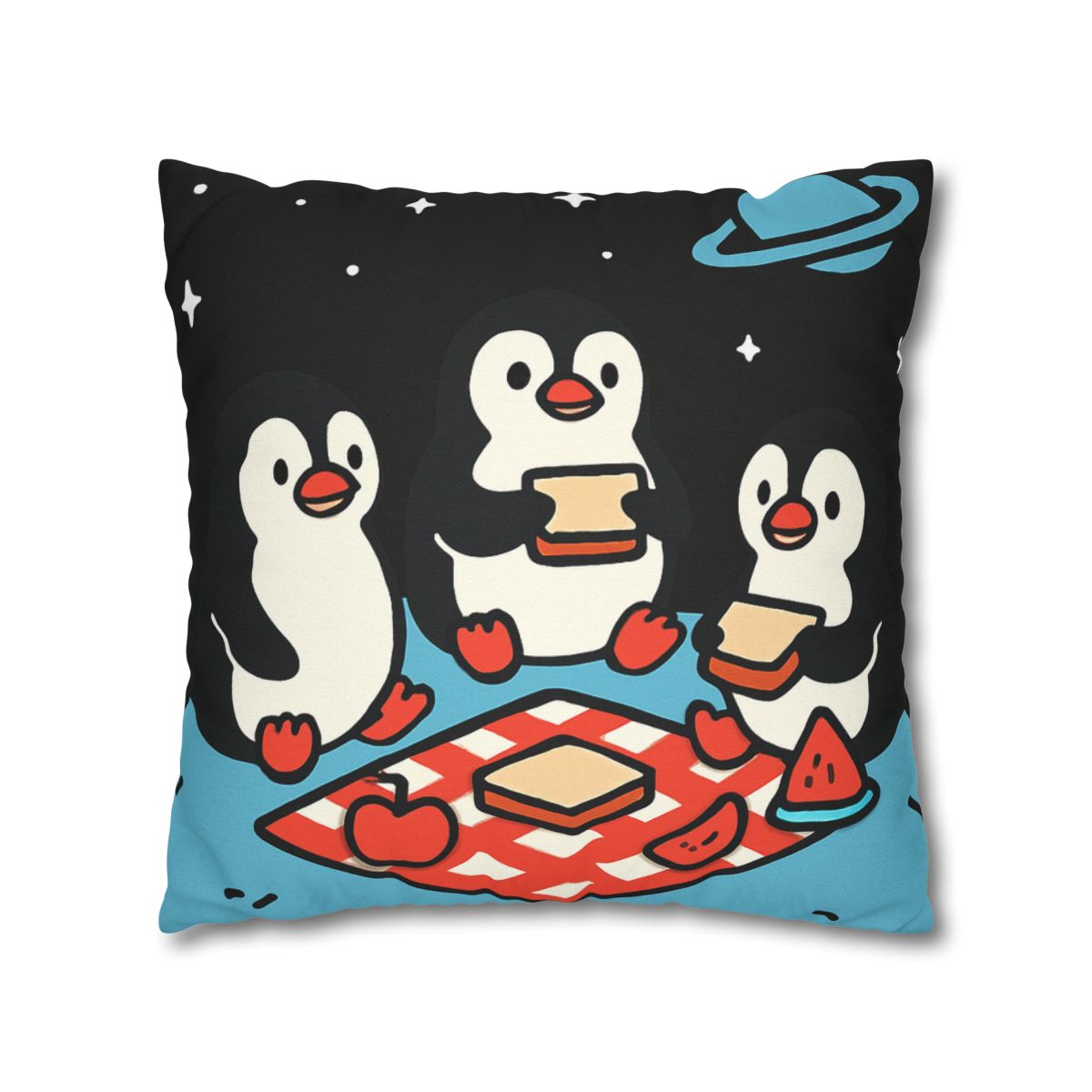 Planet Picnic Penguins custom pillow cases