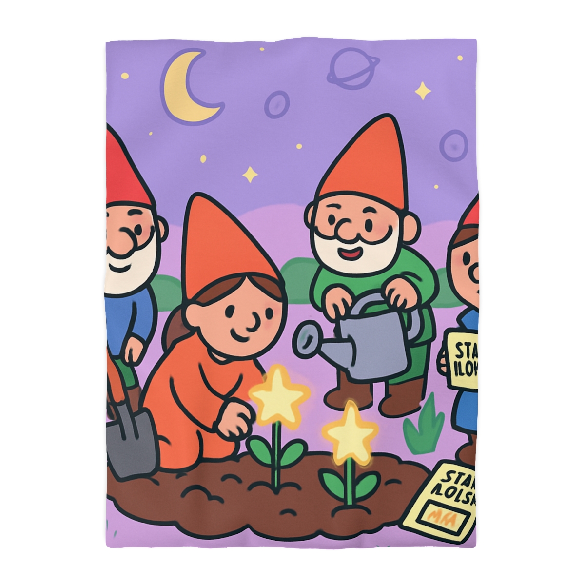 Galactic Garden Gnomes duvets for gifts