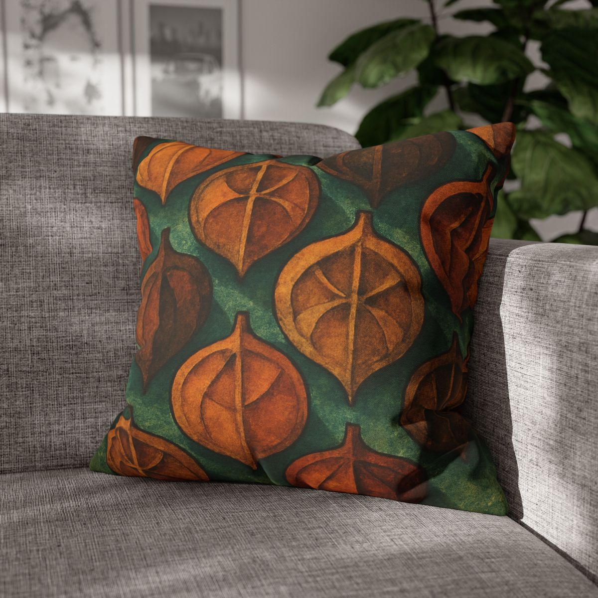 Seed Pod Cluster Mosaic soft cotton pillow cases