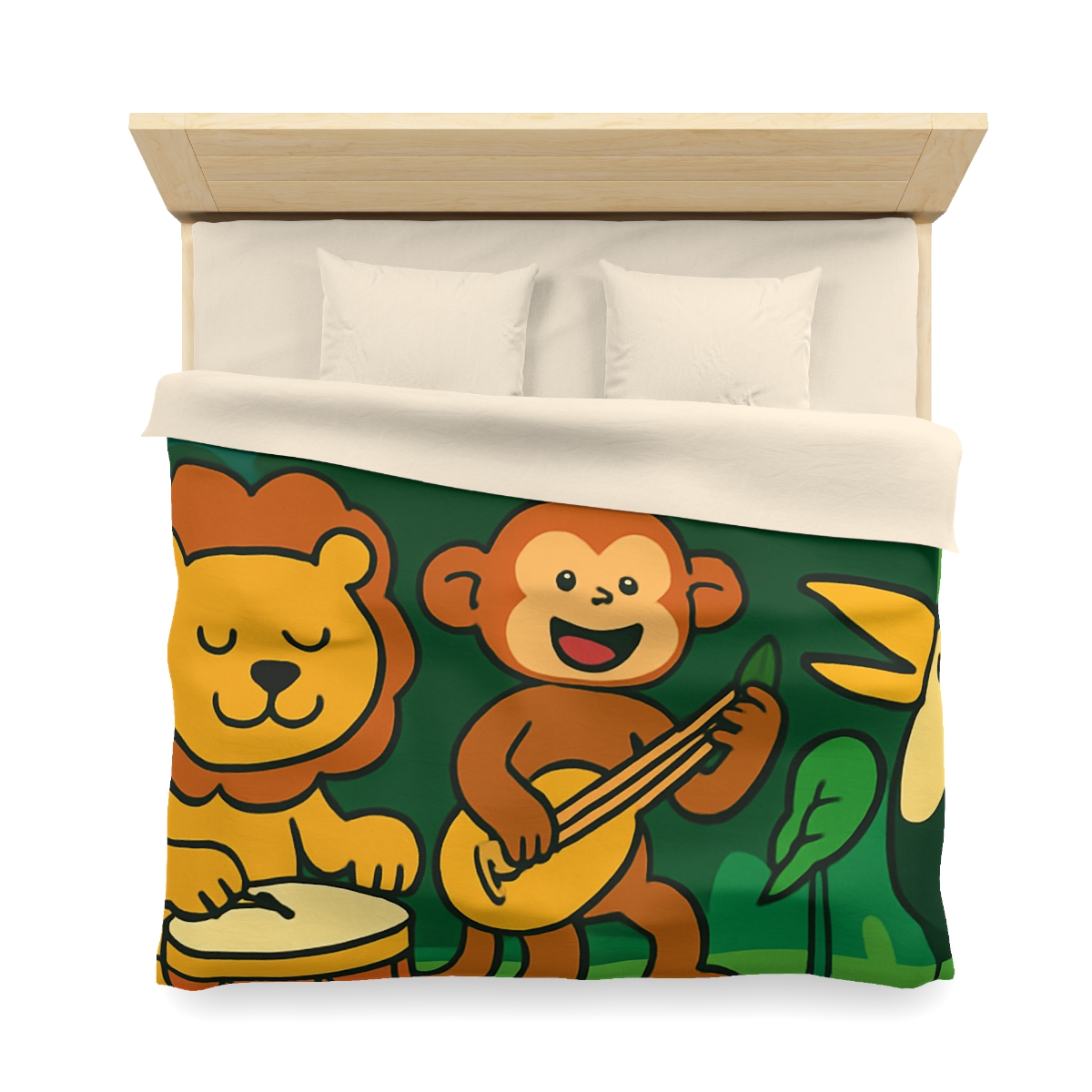 Moonlight Jungle Orchestra personalized bedding duvets