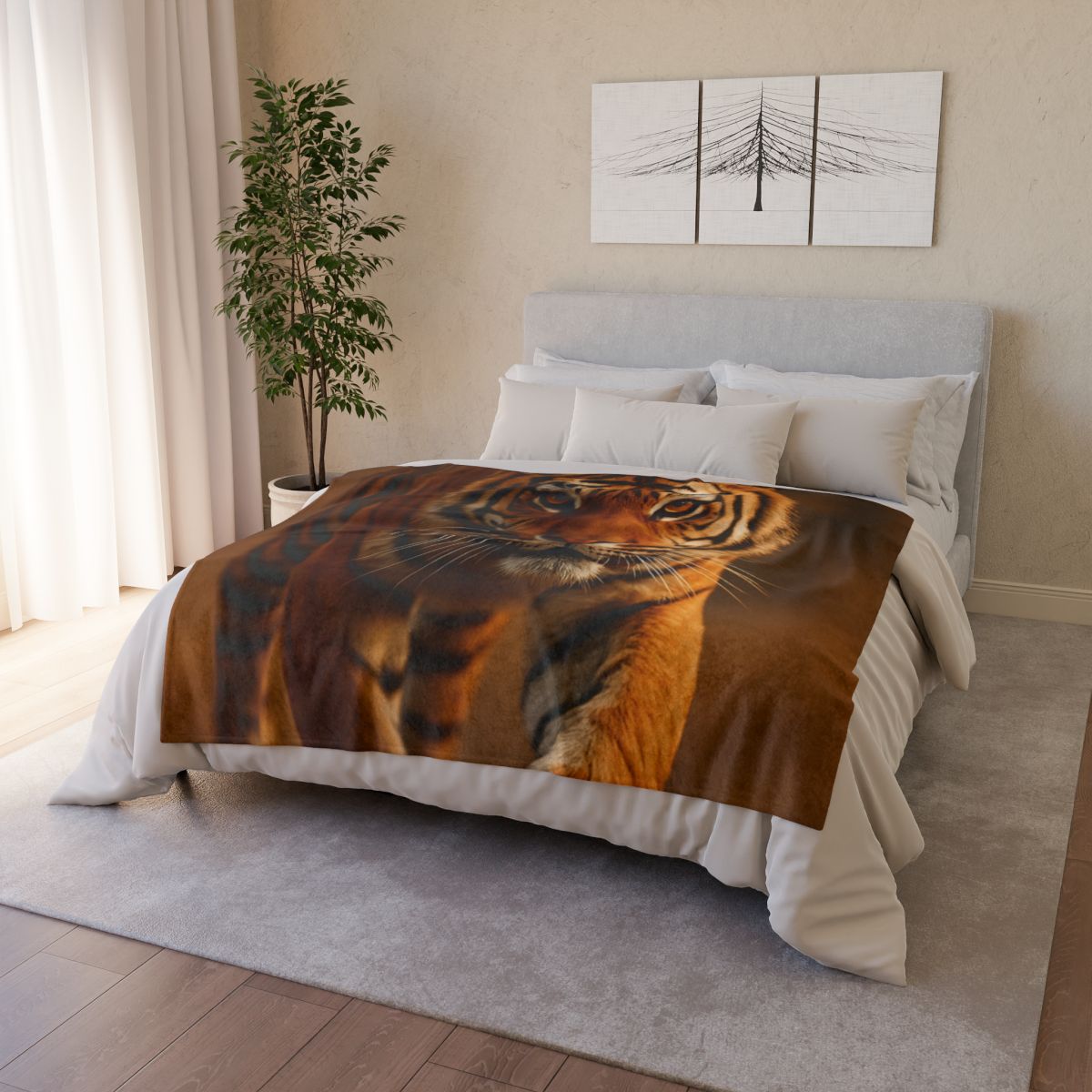 Dusk Herald Bengal Tiger warm winter blankets