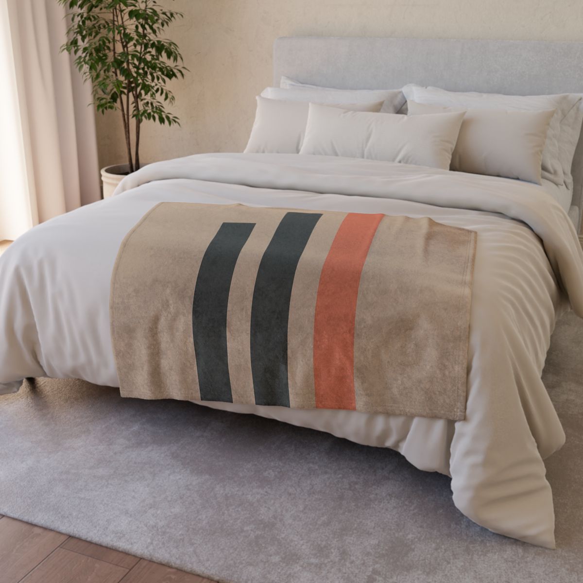 Balanced Triad Of Bars trendy patterned blankets