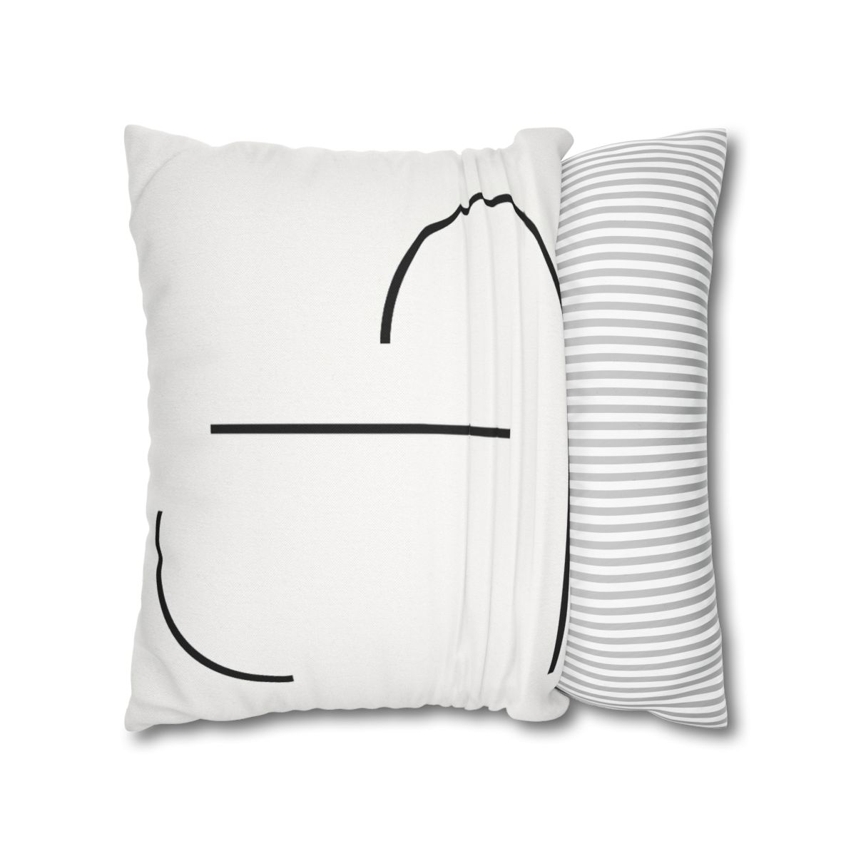 Twin Arc Horizon Offset stylish decorative pillowcases