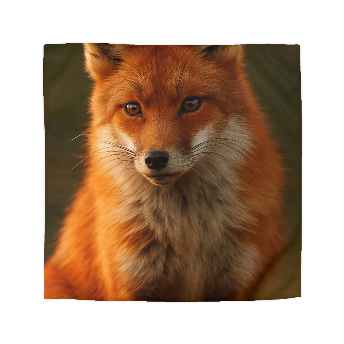 Crimson Whisper Red Fox custom duvets