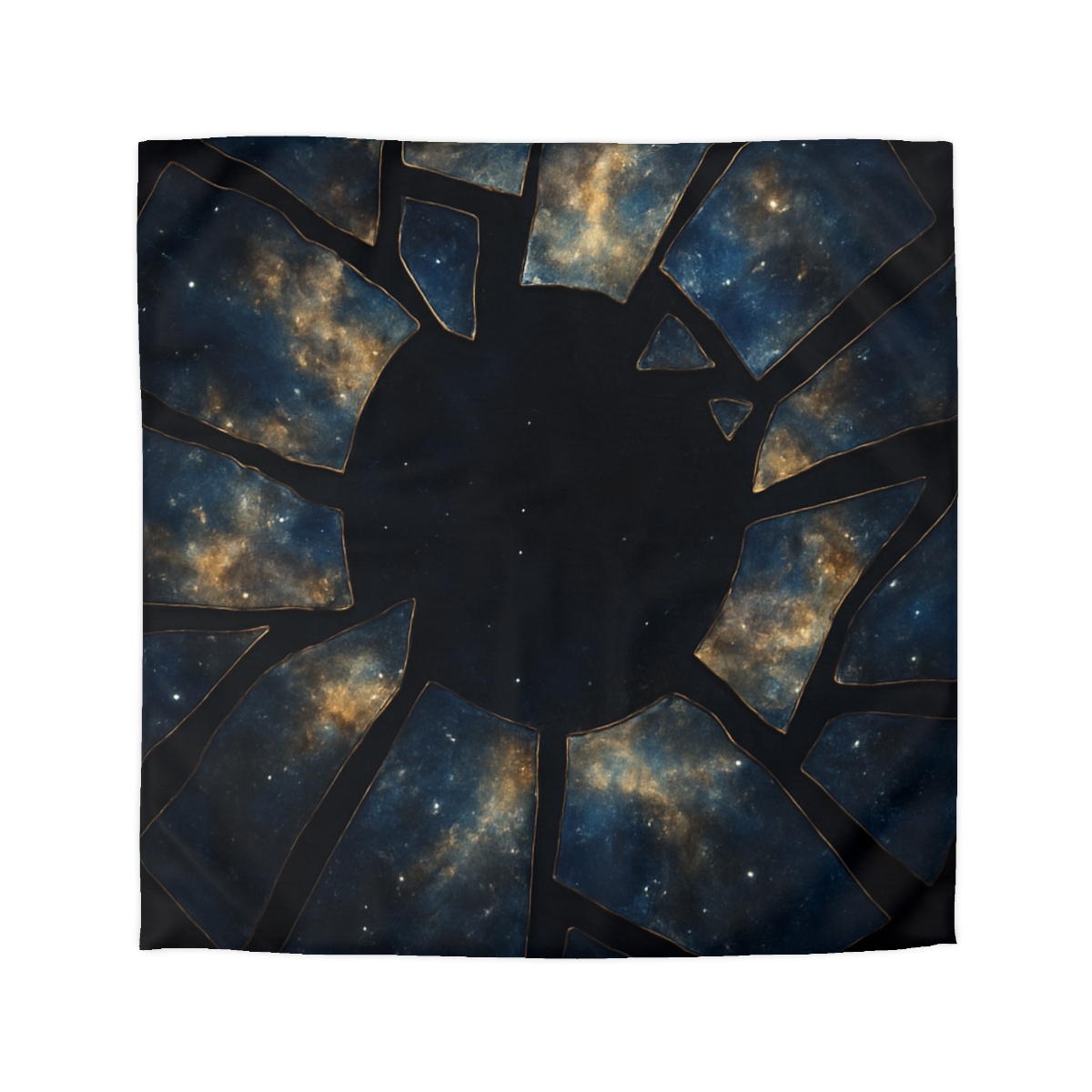 Starlit Fracture Mosaic personalized bedding duvets