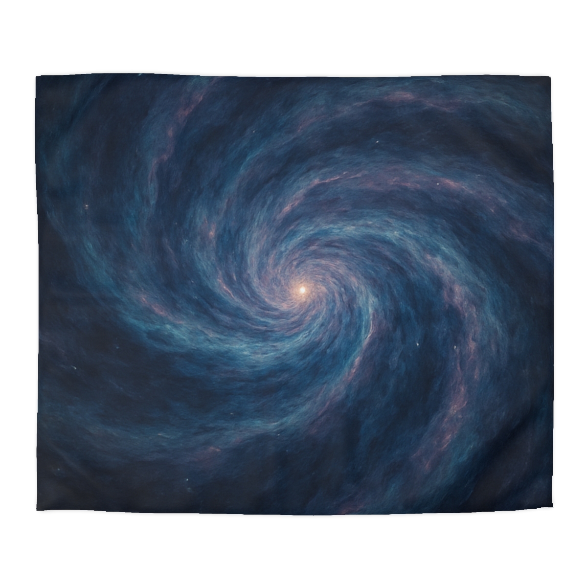 Nebula Spiral Haze designer printed duvets