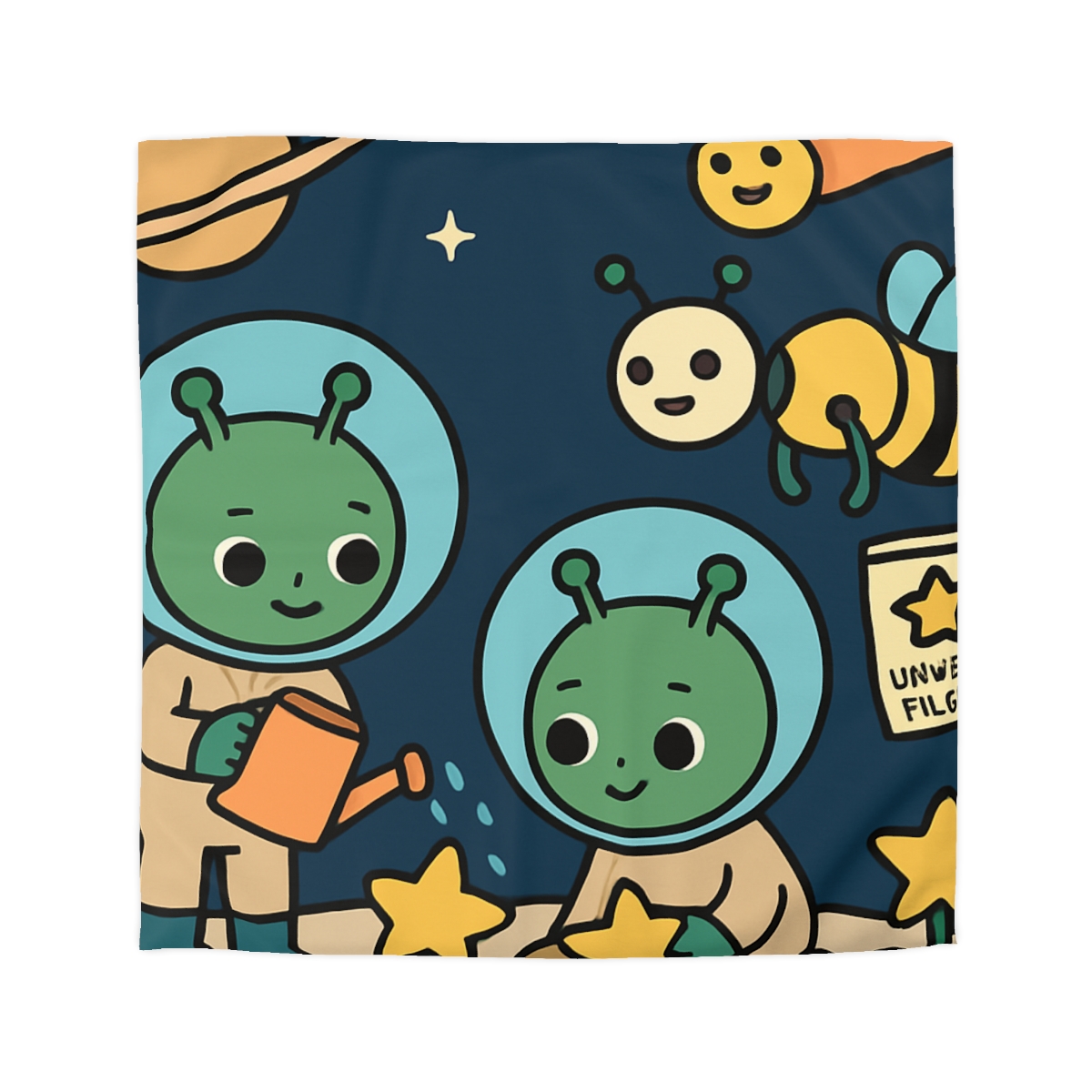 Comet Gardeners On Moon Meadow unique patterned duvets