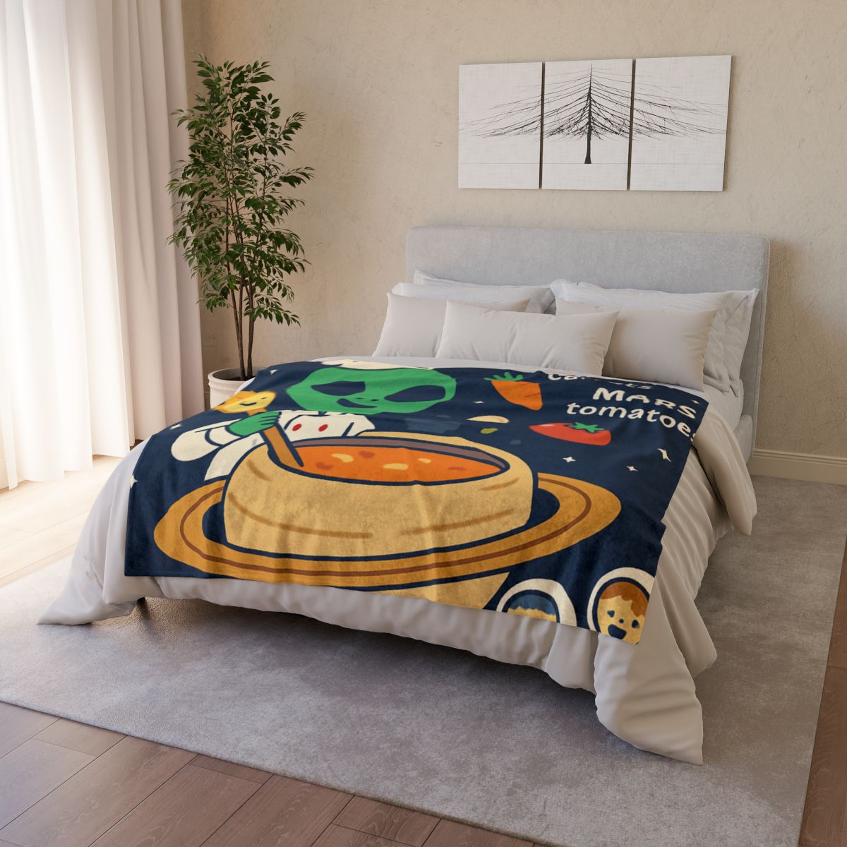 Solar System Soup Kitchen designer printed blankets
