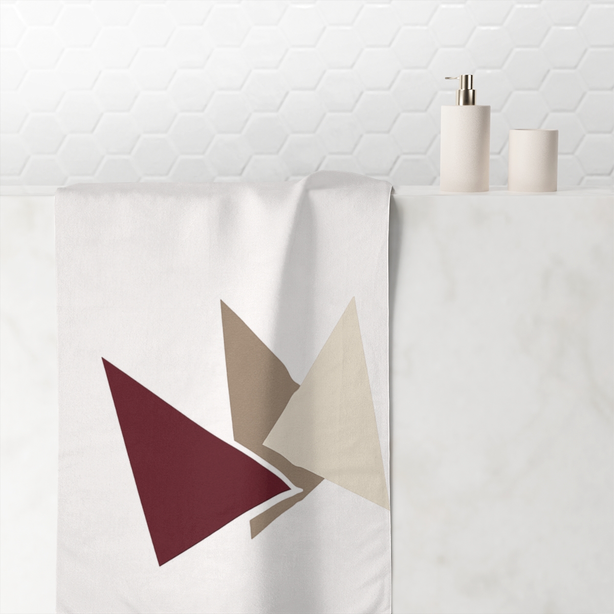 Triangular Cluster And Silent Void personalized bath towels