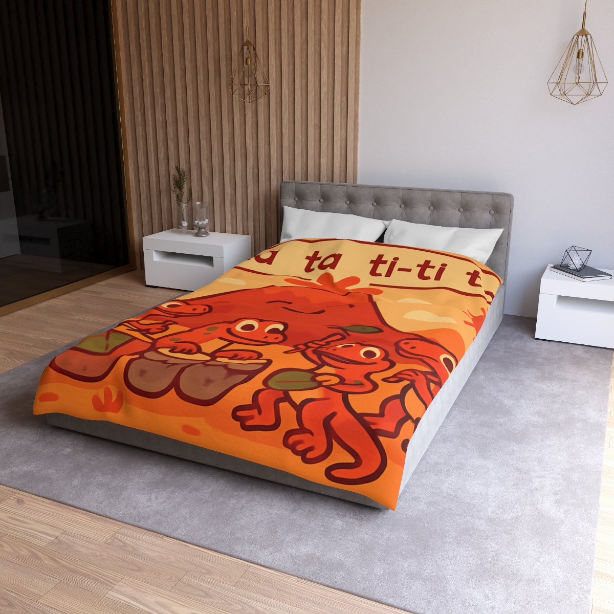 Volcano Drum Band Of The Rhythm Lizards designer printed duvets