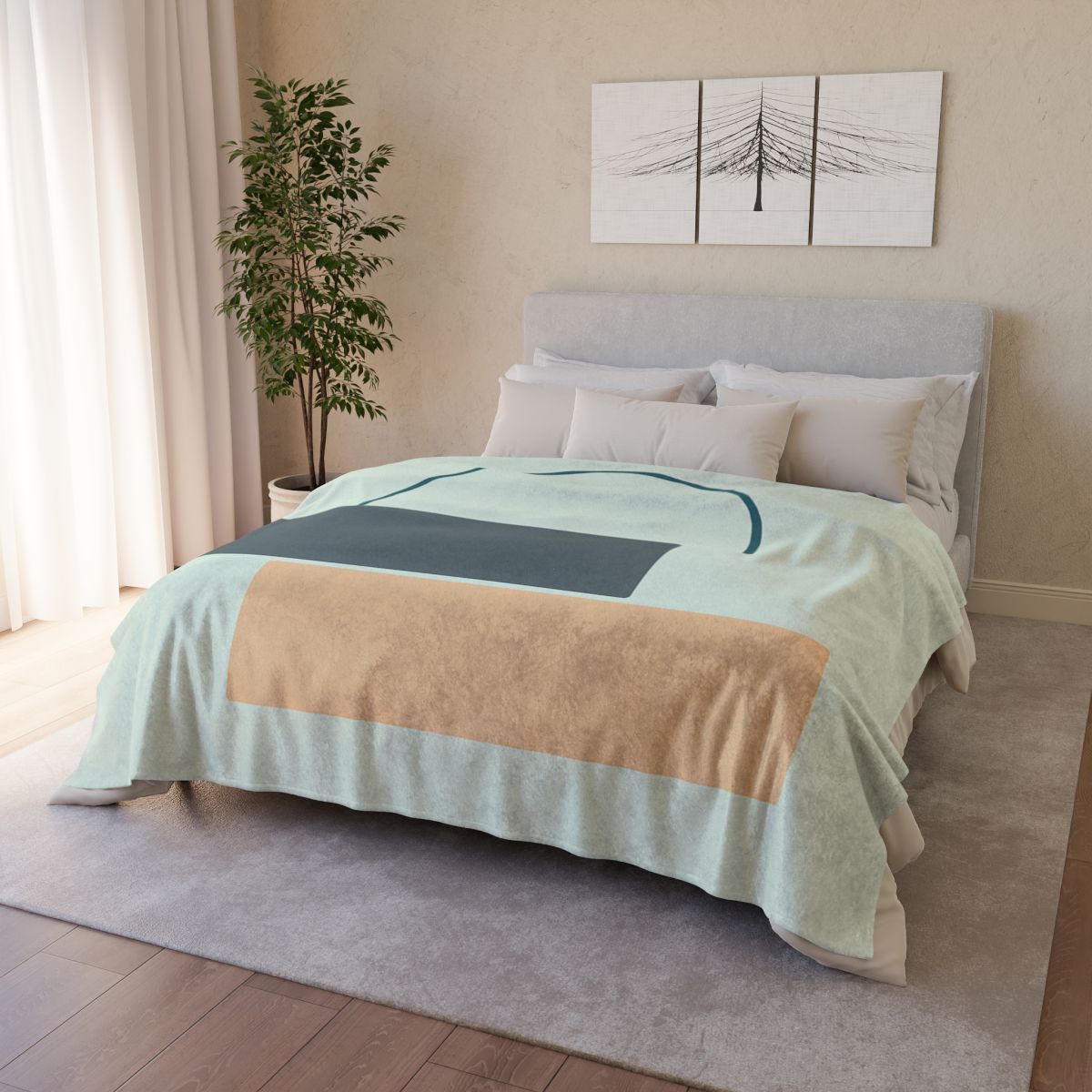 Stepped Arc And Twin Slabs personalized cozy blankets