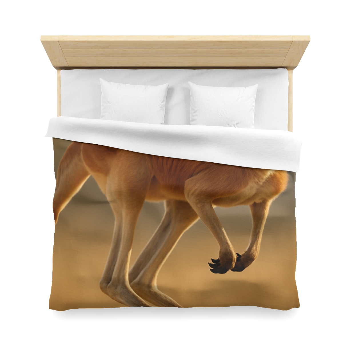 Ember Hop Red Kangaroo custom duvets