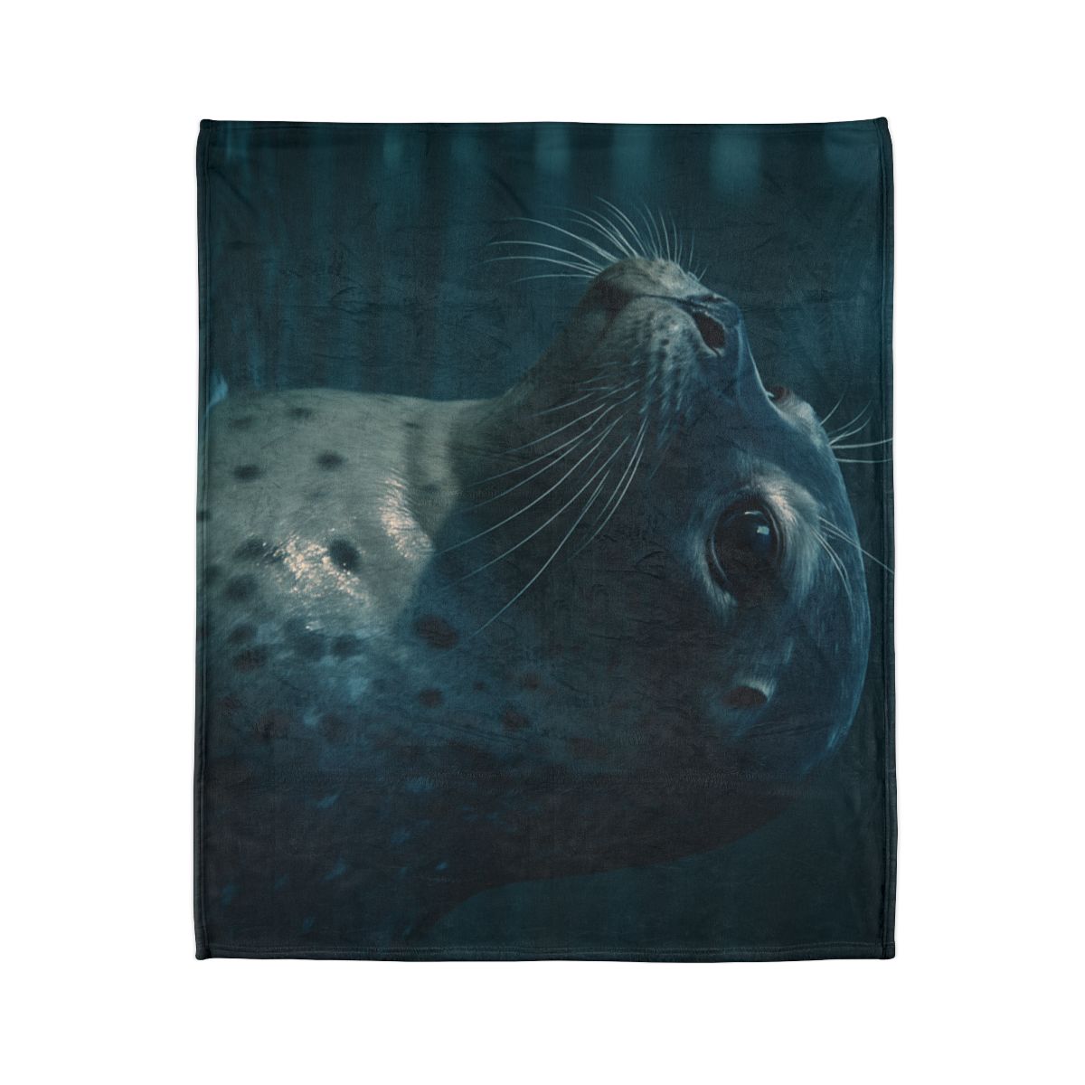 Moonlit Voyager Harbor Seal decorative home blankets