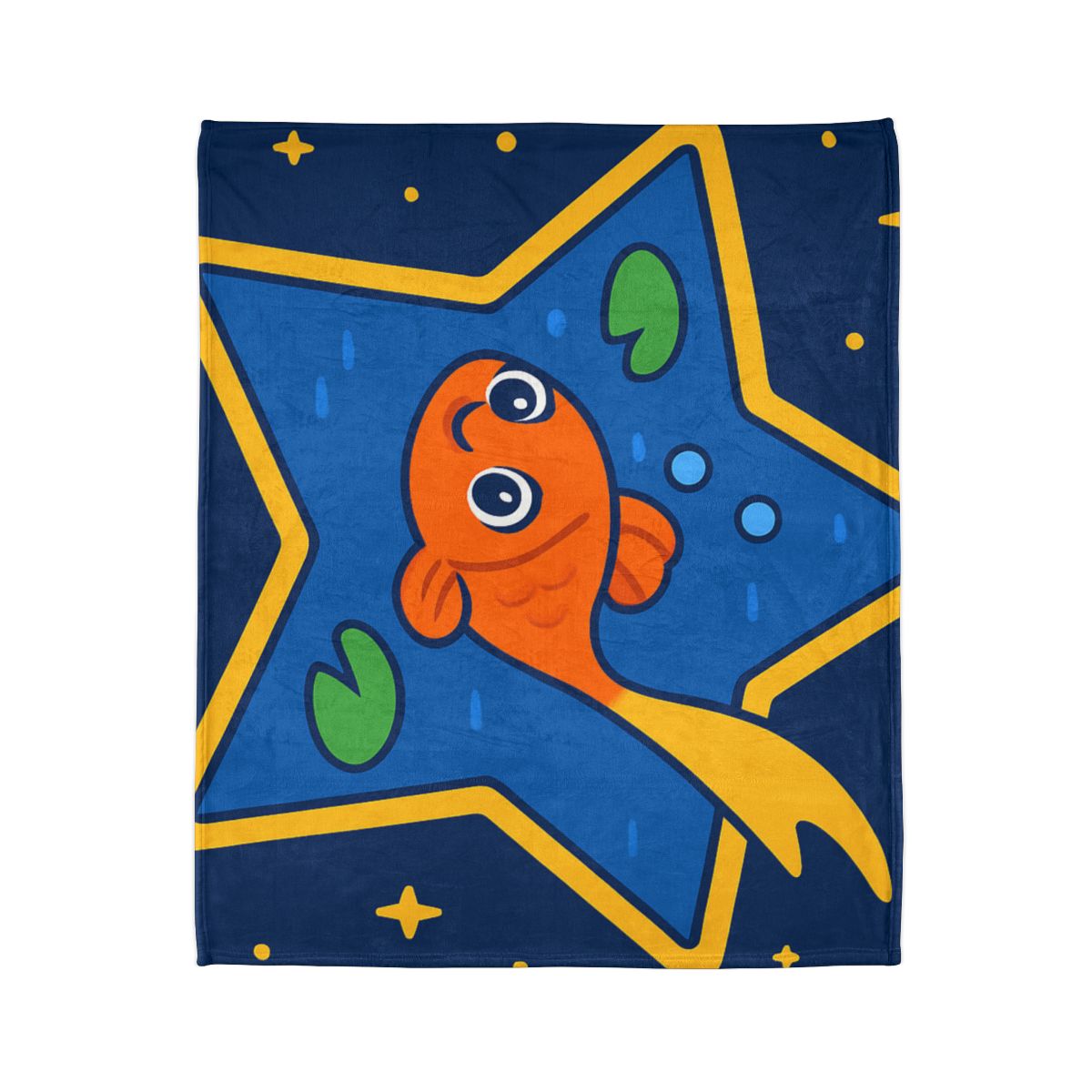 Comet Koi And The Star Pond personalized cozy blankets